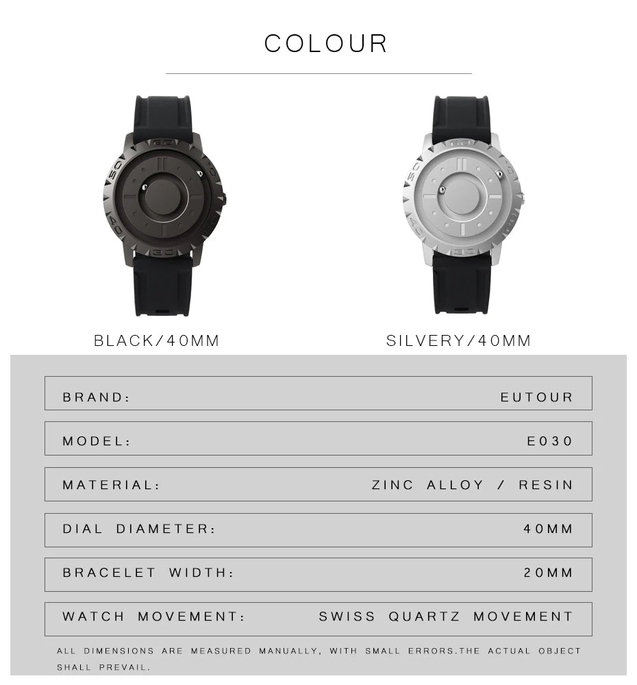 Eutour Iron Ball Magnetic Pointer Quartz Watch for Men - Premium Watches from Eutour - Just $62! Shop now at Dressmycell.com Eutour Iron Ball Magnetic Pointer Quartz Watch for Men - Premium Watches from Eutour - Just $62! Shop now at Dressmycell.com