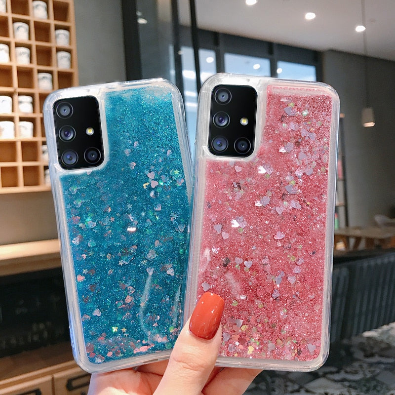 Glitter Quicksand Liquid Case For Samsung - Premium Mobile Phone Cases from Dressmycell.com - Just $18.00! Shop now at Dressmycell.com