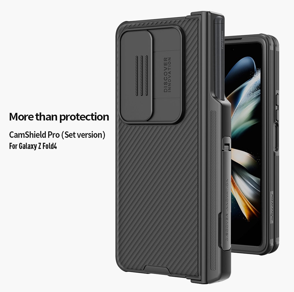 Nillkin CamShield Pro Case for Samsung Galaxy Z Fold 4 - Premium Mobile Phone Cases from Nillkin - Just $38.00! Shop now at Dressmycell.com Nillkin CamShield Pro Case for Samsung Galaxy Z Fold 4 - Premium Mobile Phone Cases from Nillkin - Just $38.00! Shop now at Dressmycell.com
