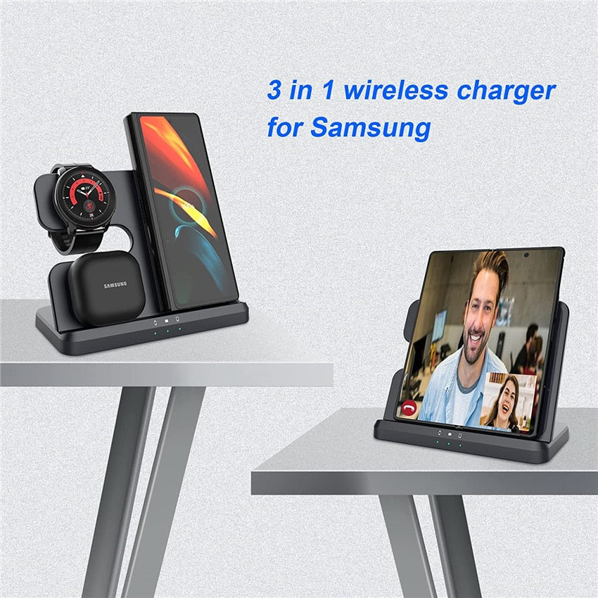 3 in 1 Wireless Charging Dock Station for Samsung