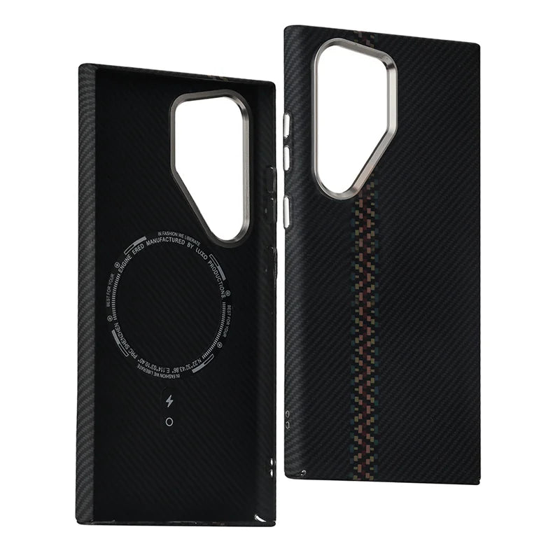 Carbon Fibre Wireless Charging MagSafe Case for Samsung - Premium Mobile Phone Cases from Dressmycell.com - Just $25! Shop now at Dressmycell.com Carbon Fibre Wireless Charging MagSafe Case for Samsung - Premium Mobile Phone Cases from Dressmycell.com - Just $25! Shop now at Dressmycell.com