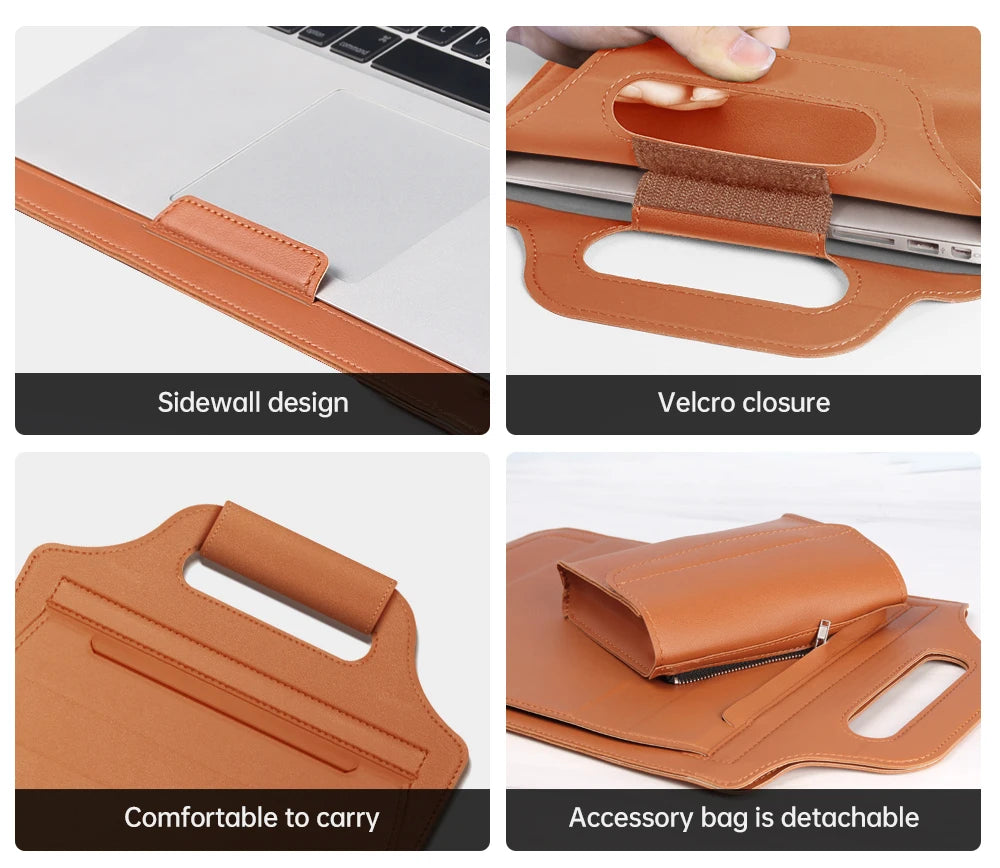 PU Leather Liner Sleeve For MacBook - Premium Laptop Bags from Dressmycell.com - Just $70! Shop now at Dressmycell.com