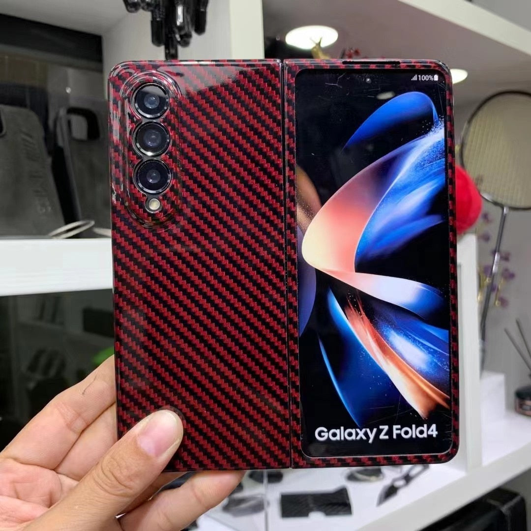 YTF-Carbon Fiber Case For Samsung Galaxy Z Fold - Premium Mobile Phone Cases from Dressmycell.com - Just $44.00! Shop now at Dressmycell.com YTF-Carbon Fiber Case For Samsung Galaxy Z Fold - Premium Mobile Phone Cases from Dressmycell.com - Just $44.00! Shop now at Dressmycell.com