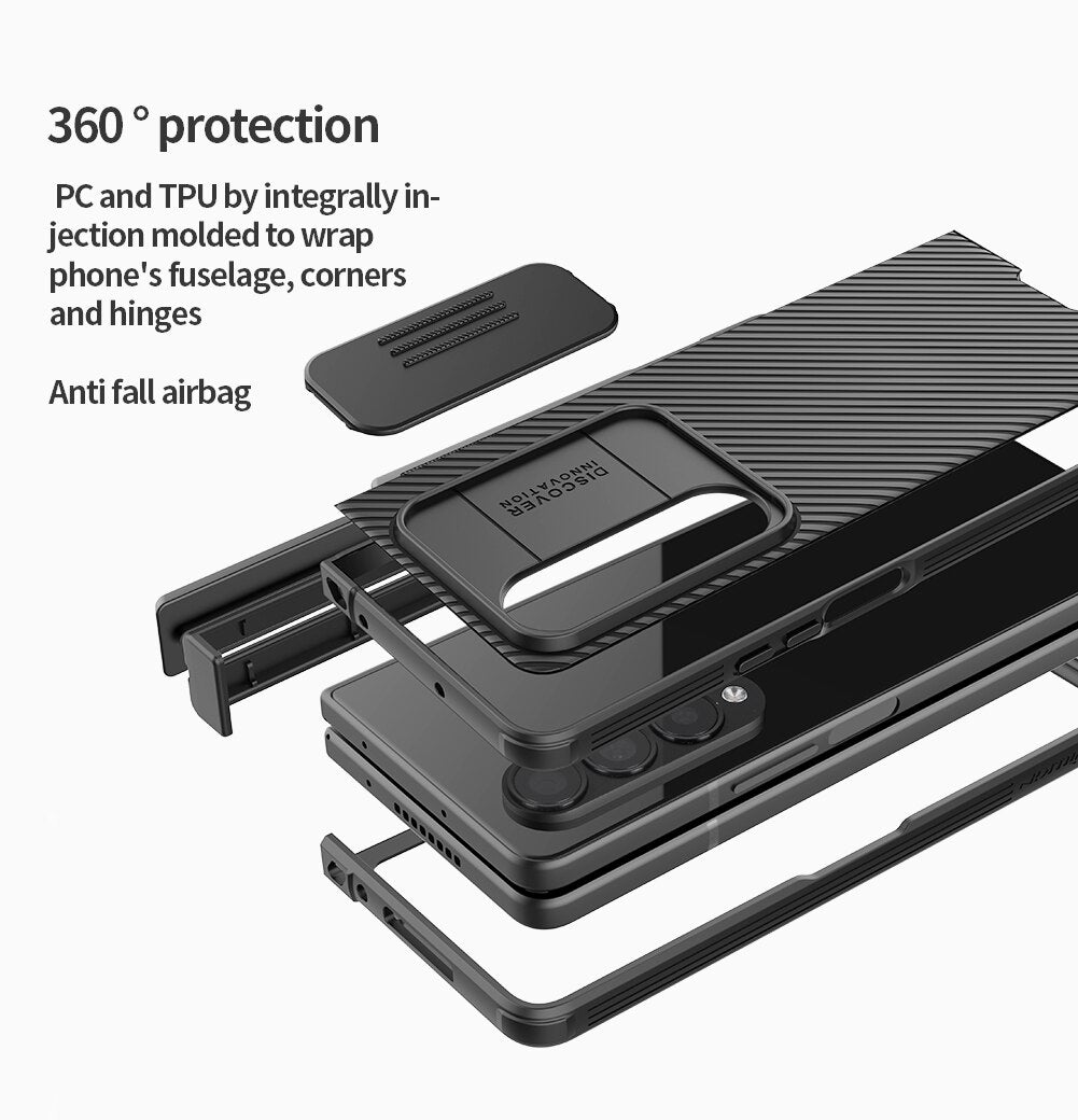 Nillkin CamShield Pro Case for Samsung Galaxy Z Fold 4 - Premium Mobile Phone Cases from Nillkin - Just $38.00! Shop now at Dressmycell.com Nillkin CamShield Pro Case for Samsung Galaxy Z Fold 4 - Premium Mobile Phone Cases from Nillkin - Just $38.00! Shop now at Dressmycell.com