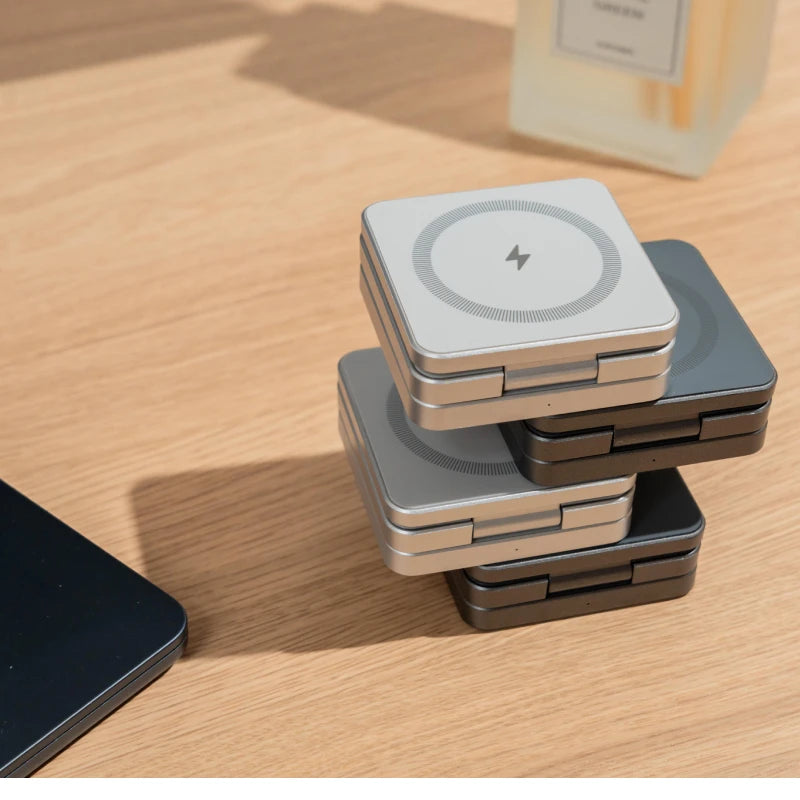 3 In 1 Foldable Fast Magnetic Wireless Charger Stand - Premium Chargers & Powerbanks from Dressmycell.com - Just $40! Shop now at Dressmycell.com 3 In 1 Foldable Fast Magnetic Wireless Charger Stand - Premium Chargers & Powerbanks from Dressmycell.com - Just $40! Shop now at Dressmycell.com