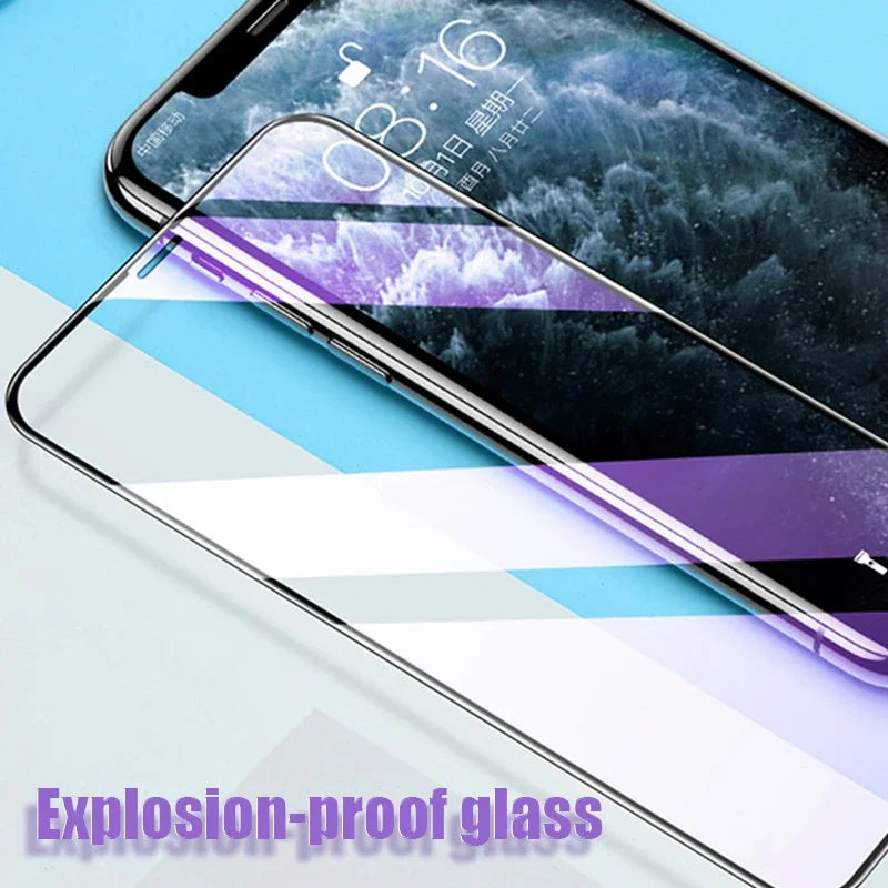 4Pcs Full Cover Tempered Glass For iPhone - Premium Screen Protectors from Dressmycell.com - Just $15! Shop now at Dressmycell.com