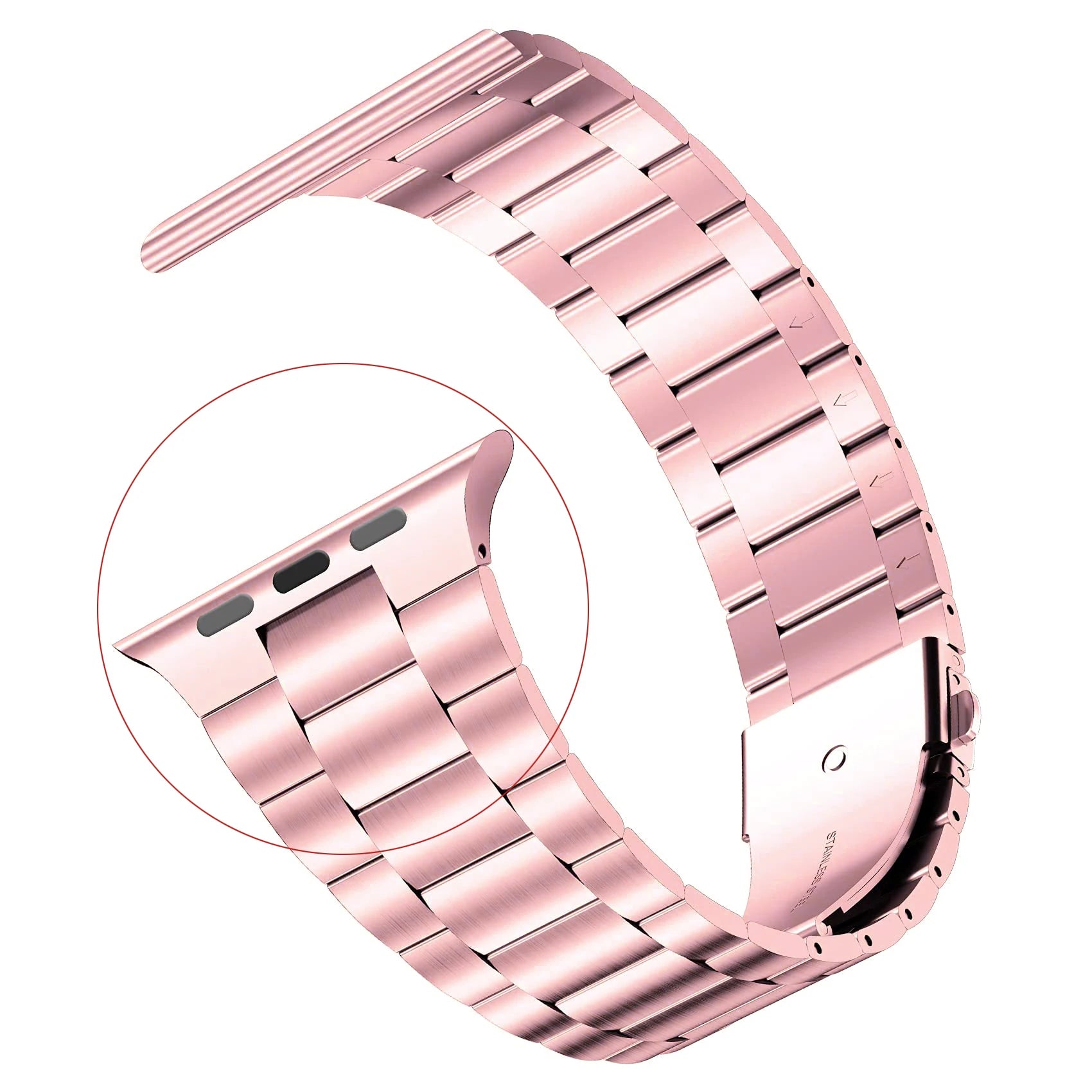 Stainless Steel Strap For Apple Watch - Premium Apple Watch Accessories from Dressmycell.com - Just $15! Shop now at Dressmycell.com