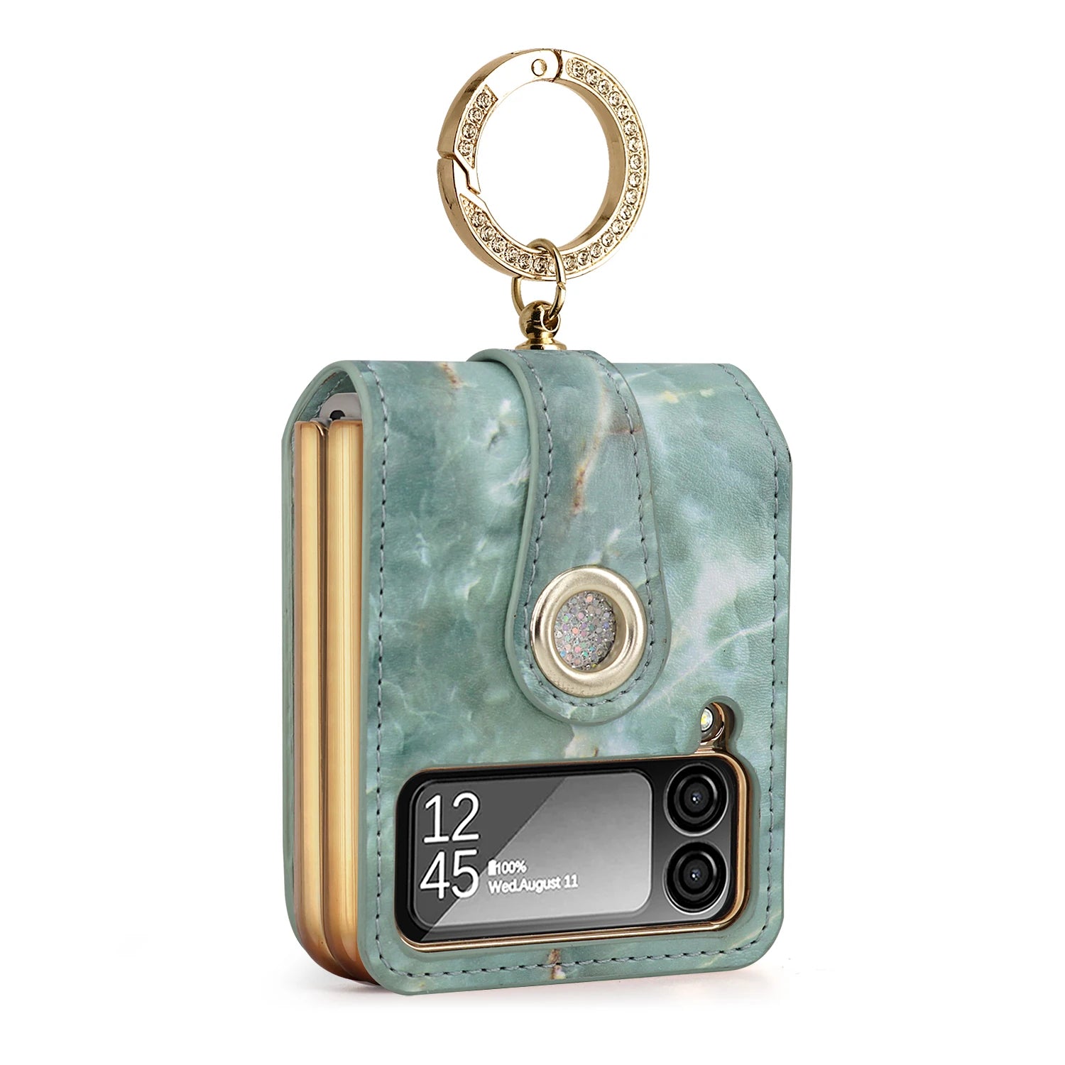 PC Metal Ring Holder Leather Case for Samsung Galaxy Z Flip - Premium Mobile Phone Cases from Dressmycell.com - Just $25! Shop now at Dressmycell.com PC Metal Ring Holder Leather Case for Samsung Galaxy Z Flip - Premium Mobile Phone Cases from Dressmycell.com - Just $25! Shop now at Dressmycell.com