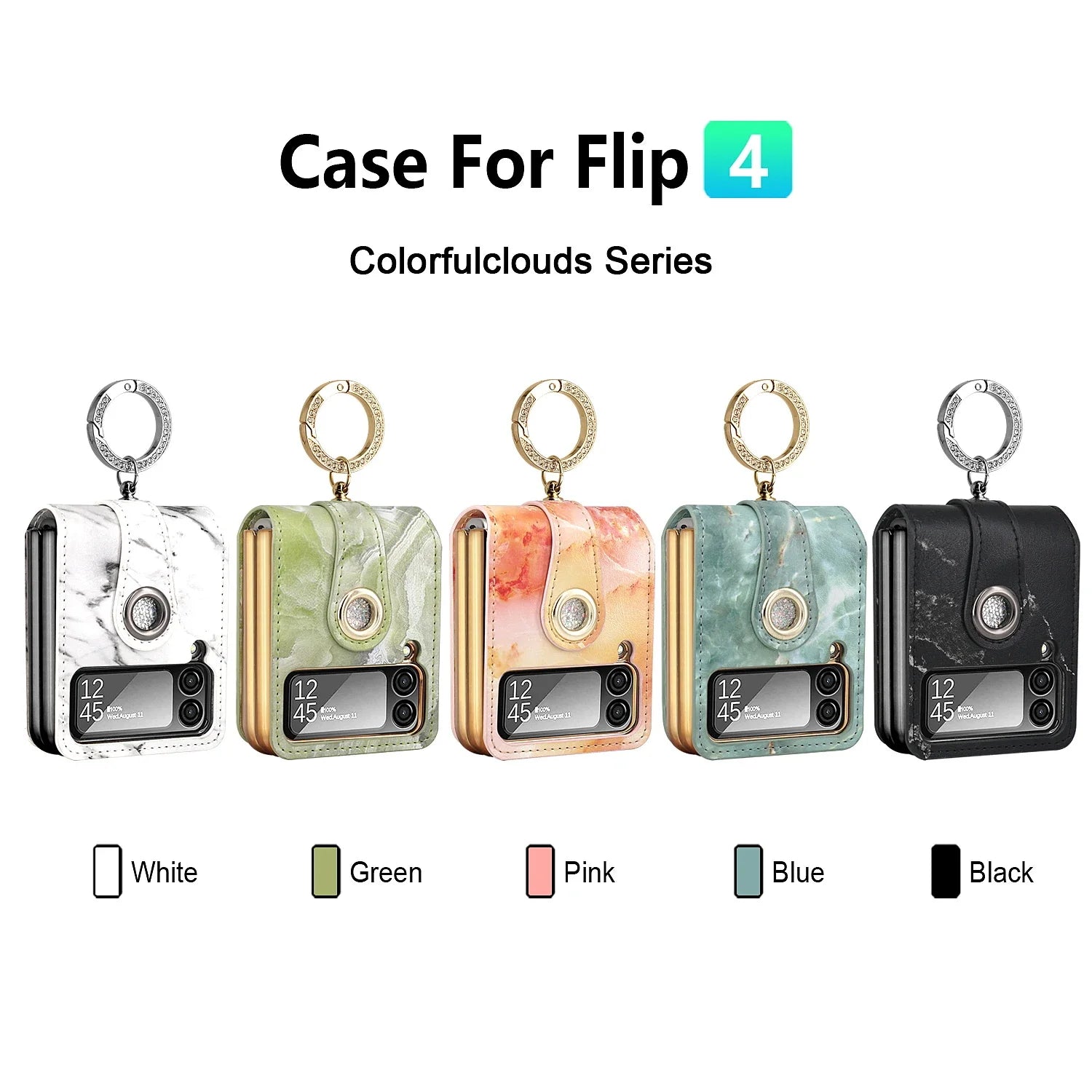 PC Metal Ring Holder Leather Case for Samsung Galaxy Z Flip - Premium Mobile Phone Cases from Dressmycell.com - Just $25! Shop now at Dressmycell.com PC Metal Ring Holder Leather Case for Samsung Galaxy Z Flip - Premium Mobile Phone Cases from Dressmycell.com - Just $25! Shop now at Dressmycell.com