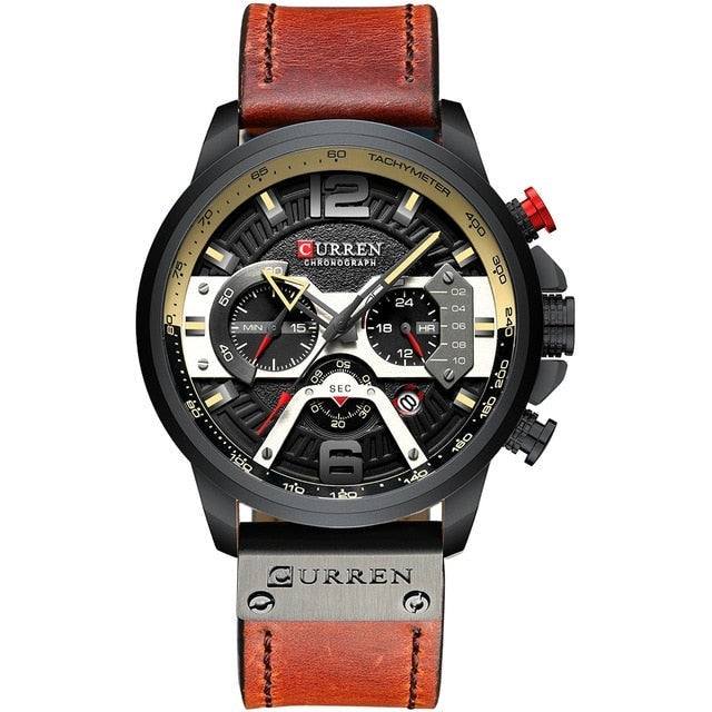 CURREN Luxury Chronograph Wrist Watch for Men - Premium Watches from Dressmycell.com - Just $43.00! Shop now at Dressmycell.com