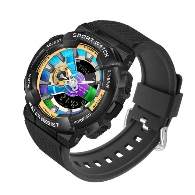 Fusion Dual Display Wristwatch for Men - Premium Watches from Dressmycell.com - Just $55.00! Shop now at Dressmycell.com