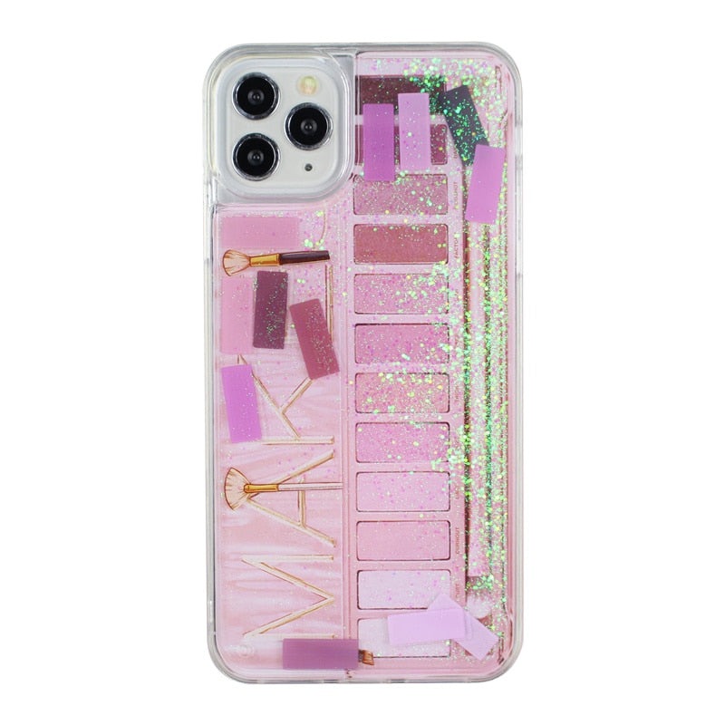 Eyeshadow Quicksand Case for iPhone - Premium Mobile Phone Cases from Dressmycell.com - Just $16.00! Shop now at Dressmycell.com