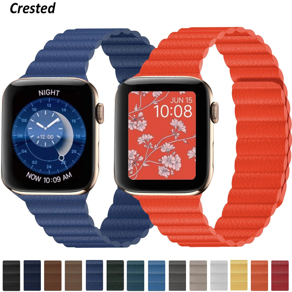 Leather Magnetic loop for Apple Watch - Premium Apple Watch Accessories from Dressmycell.com - Just $20.00! Shop now at Dressmycell.com Leather Magnetic loop for Apple Watch - Premium Apple Watch Accessories from Dressmycell.com - Just $20.00! Shop now at Dressmycell.com
