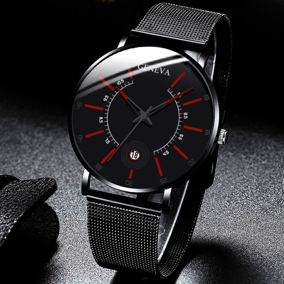  Geneva Minimalist 2 Ultra Thin Watch for Men - Premium Watches from Dressmycell.com - Just $18.00! Shop now at Dressmycell.com