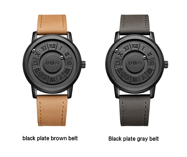 DOM Magnetic Scrolling Pointer Watch for Men - Premium Watches from Dressmycell.com - Just $65.00! Shop now at Dressmycell.com