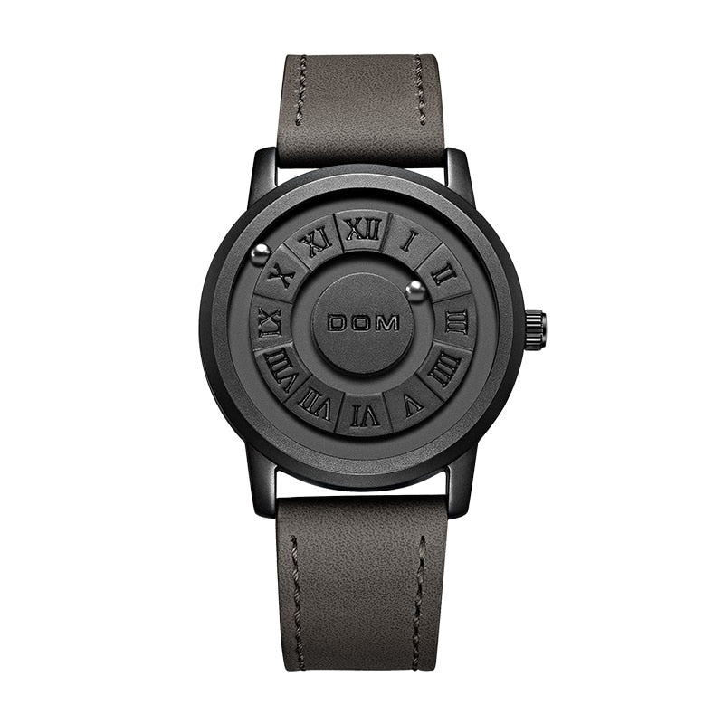 DOM Magnetic Scrolling Pointer Watch for Men - Premium Watches from Dressmycell.com - Just $65.00! Shop now at Dressmycell.com