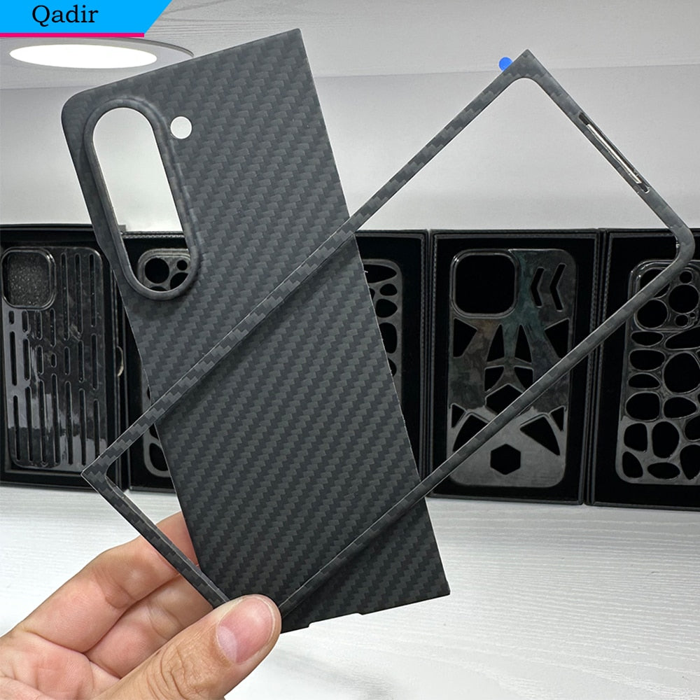 Ultra Thin Carbon Fiber case For Samsung Galaxy Z Fold 5 - Premium Mobile Phone Cases from QADIR - Just $45.00! Shop now at Dressmycell.com Ultra Thin Carbon Fiber case For Samsung Galaxy Z Fold 5 - Premium Mobile Phone Cases from QADIR - Just $45.00! Shop now at Dressmycell.com