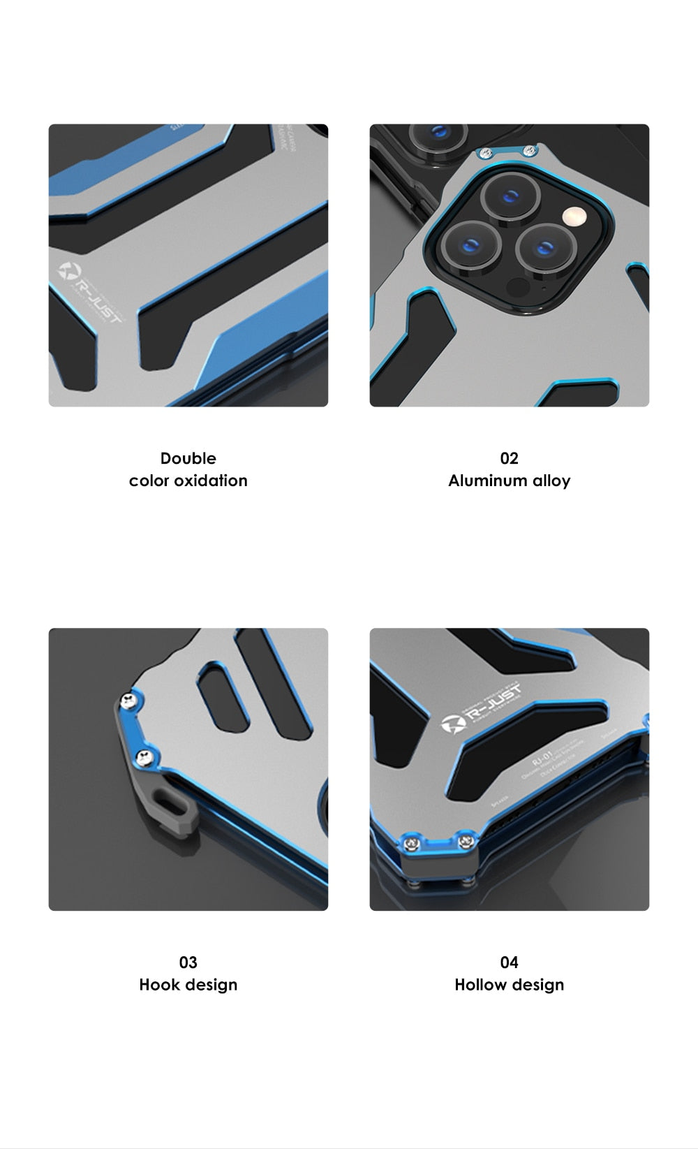 R-Just Alloy Metal Half-Wrapped Case for iPhone - Premium Mobile Phone Cases from R-Just - Just $32! Shop now at Dressmycell.com R-Just Alloy Metal Half-Wrapped Case for iPhone - Premium Mobile Phone Cases from R-Just - Just $32! Shop now at Dressmycell.com