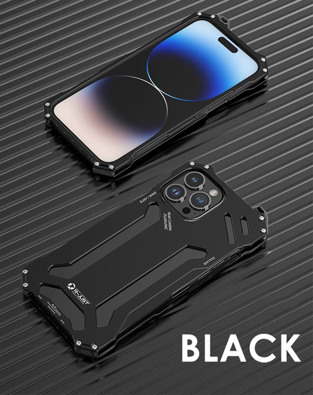 R-Just Alloy Metal Half-Wrapped Case for iPhone - Premium Mobile Phone Cases from R-Just - Just $32! Shop now at Dressmycell.com R-Just Alloy Metal Half-Wrapped Case for iPhone - Premium Mobile Phone Cases from R-Just - Just $32! Shop now at Dressmycell.com
