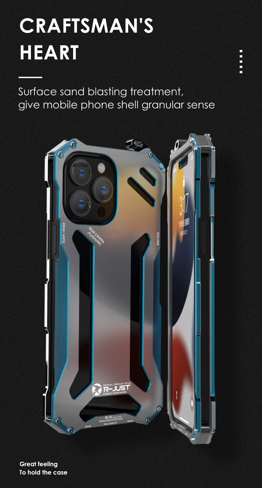 R-Just Alloy Metal Half-Wrapped Case for iPhone - Premium Mobile Phone Cases from R-Just - Just $32! Shop now at Dressmycell.com R-Just Alloy Metal Half-Wrapped Case for iPhone - Premium Mobile Phone Cases from R-Just - Just $32! Shop now at Dressmycell.com