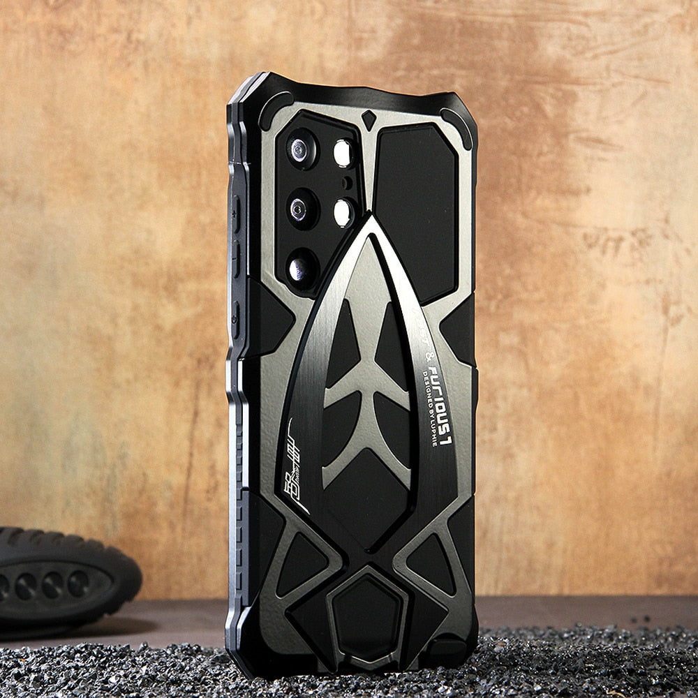 Military Shockproof Luphie Metal Armor Case For Samsung Galaxy S23 Ultra - Premium Mobile Phone Cases from Luphie - Just $36.00! Shop now at Dressmycell.com
