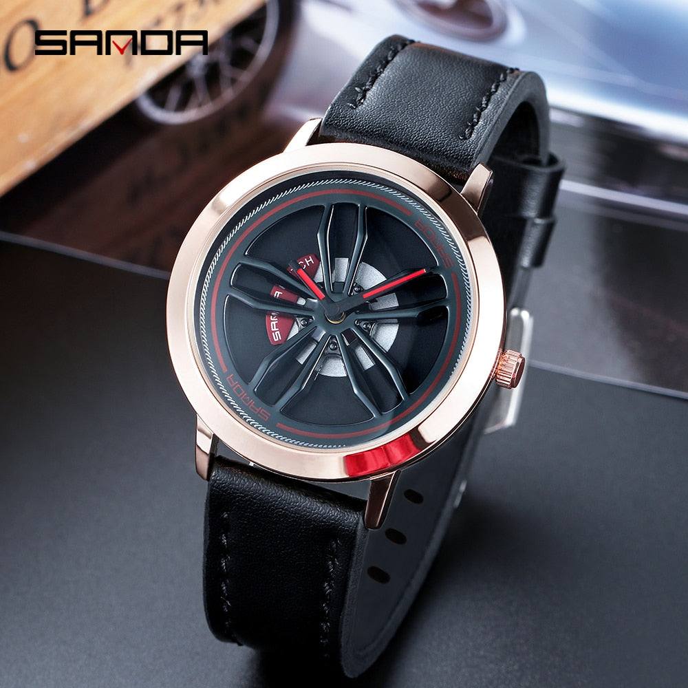 Rotating Car Wheel Wrist Watch for Men - Premium Watches from Dressmycell.com - Just $40.00! Shop now at Dressmycell.com
