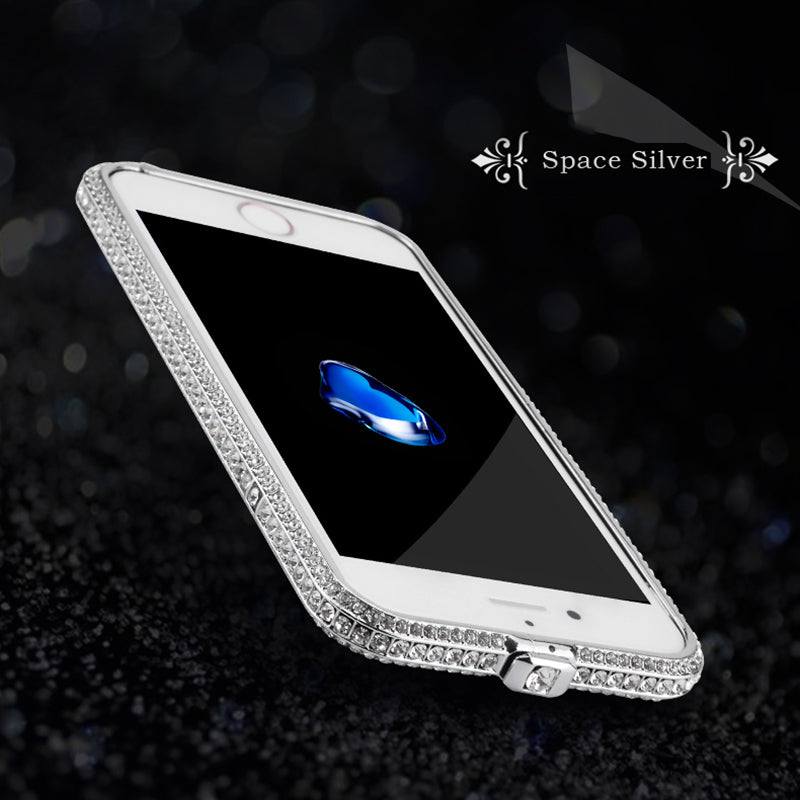Crystal Diamond Bumper For iPhone - Premium Mobile Phone Cases from Dressmycell.com - Just $20.00! Shop now at Dressmycell.com