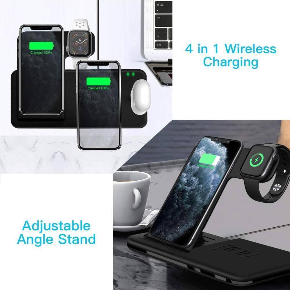 4in1 - 15W Qi Fast Wireless Charging Station - Premium Chargers & Powerbanks from Dressmycell.com - Just $55.00! Shop now at Dressmycell.com 4in1 - 15W Qi Fast Wireless Charging Station - Premium Chargers & Powerbanks from Dressmycell.com - Just $55.00! Shop now at Dressmycell.com