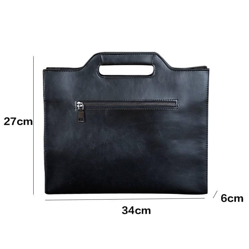 12' Casual PU Leather Messenger Crossbody Bag - Premium Laptop Bags from Dressmycell.com - Just $80.00! Shop now at Dressmycell.com