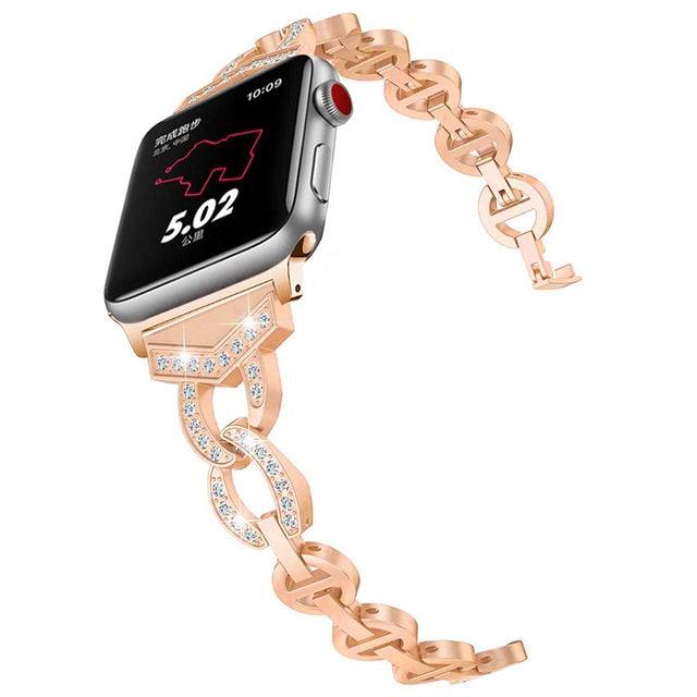 Rhinestone Bracelet Band for Apple Watch - Premium Apple Watch Accessories from Dressmycell.com - Just $25.00! Shop now at Dressmycell.com