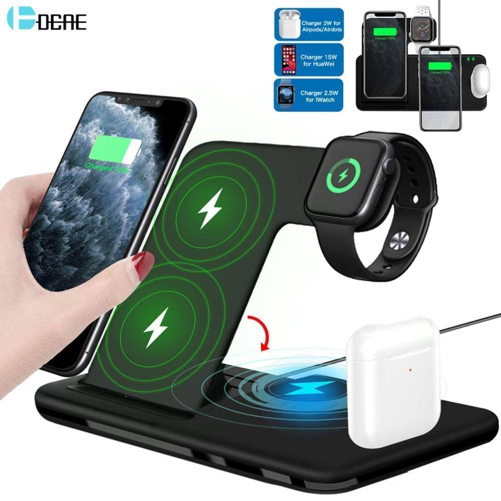 4in1 - 15W Qi Fast Wireless Charging Station - Premium Chargers & Powerbanks from Dressmycell.com - Just $55.00! Shop now at Dressmycell.com 4in1 - 15W Qi Fast Wireless Charging Station - Premium Chargers & Powerbanks from Dressmycell.com - Just $55.00! Shop now at Dressmycell.com