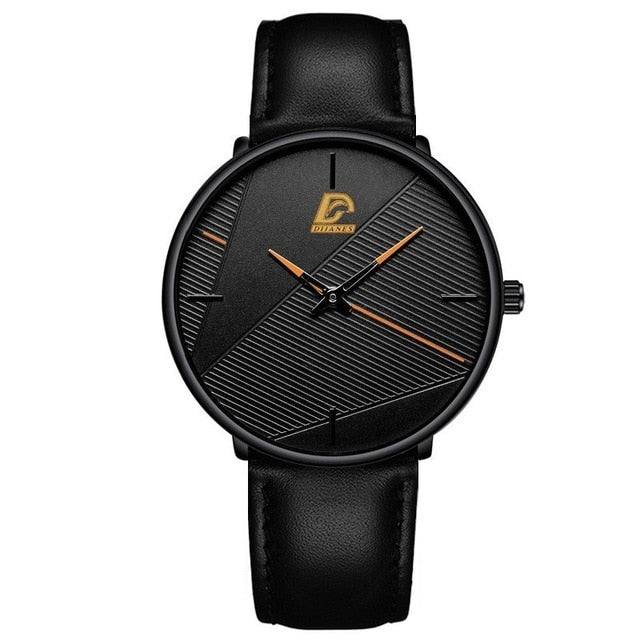 DIJANES Minimalist Ultra Thin Watch for Men - Premium Watches from Dressmycell.com - Just $16.00! Shop now at Dressmycell.com