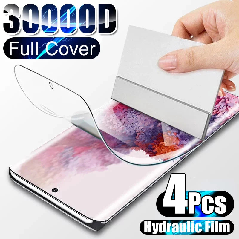 4Pcs Hydrogel Film Screen Protector For Samsung - Premium Screen Protectors from Dressmycell.com - Just $13! Shop now at Dressmycell.com