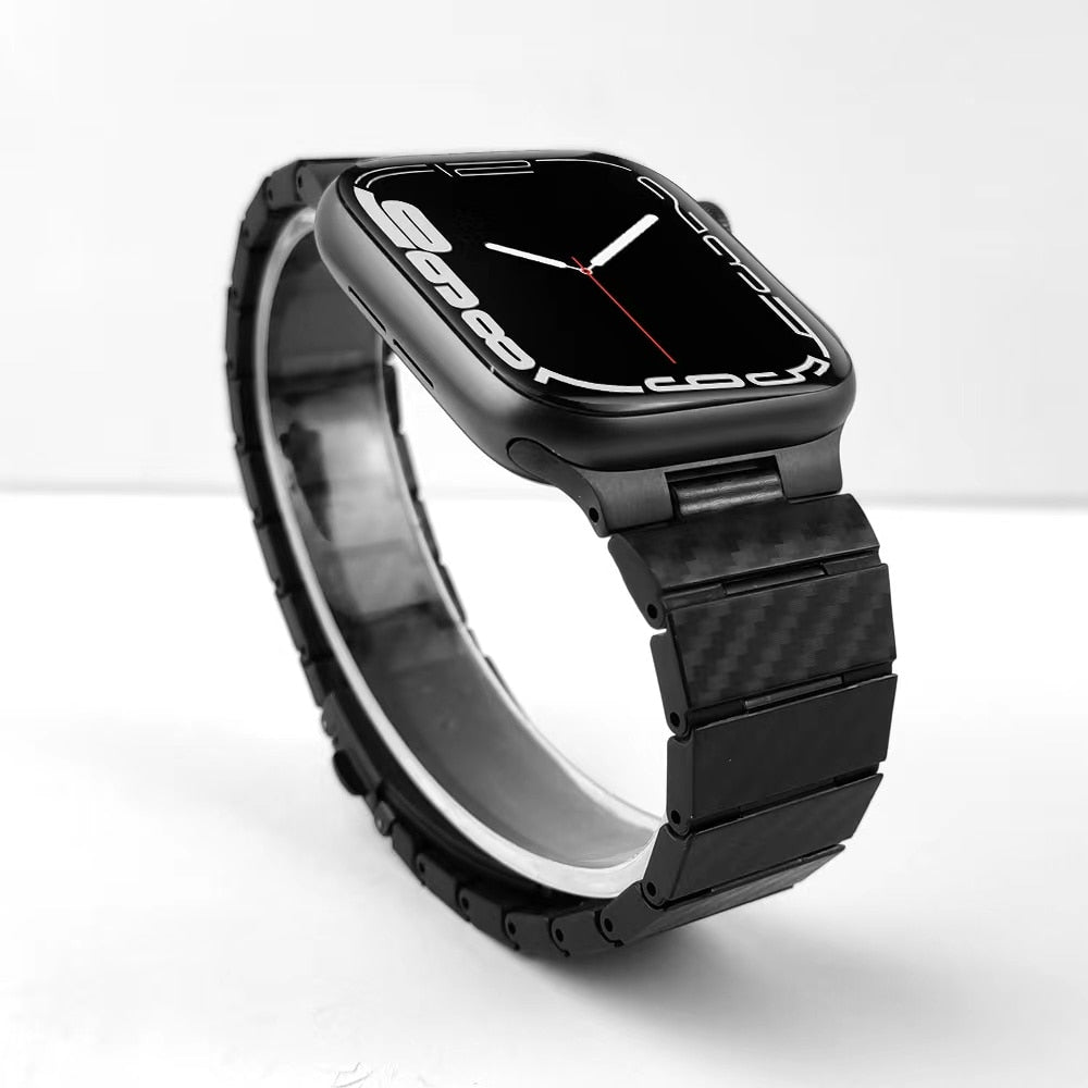 Lightweight Carbon Fiber Strap For Apple Watch - Premium Apple Watch Accessories from Dressmycell.com - Just $25! Shop now at Dressmycell.com