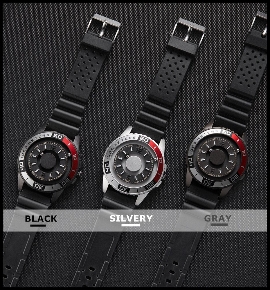 EUTOUR Watch Ultralight Magnetic Steel Beads Simple and Creative Fashion  Black Technology Concept Fashion Imported Quartz Movement Watch 40mm-E041 |  Shopee Philippines