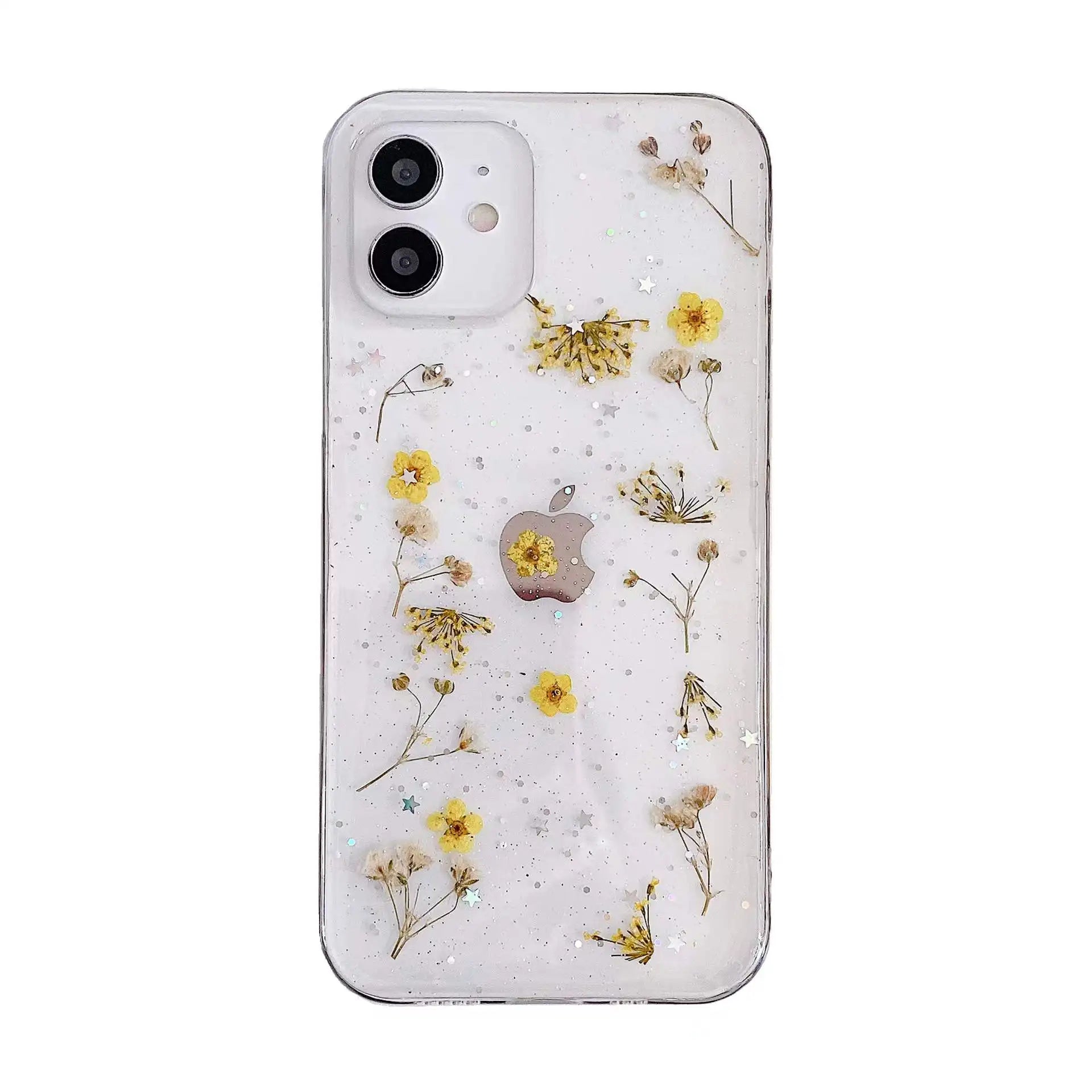 Real Dried Daisies Clear Case For iPhone - Premium Mobile Phone Cases from Dressmycell.com - Just $15! Shop now at Dressmycell.com