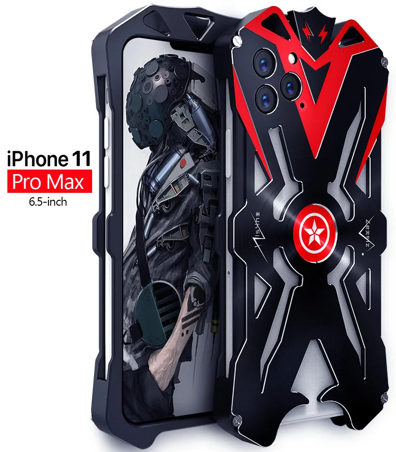 R-JUST Aluminum Armor Case For iPhone 11 - Premium Mobile Phone Cases from R-Just - Just $35! Shop now at Dressmycell.com