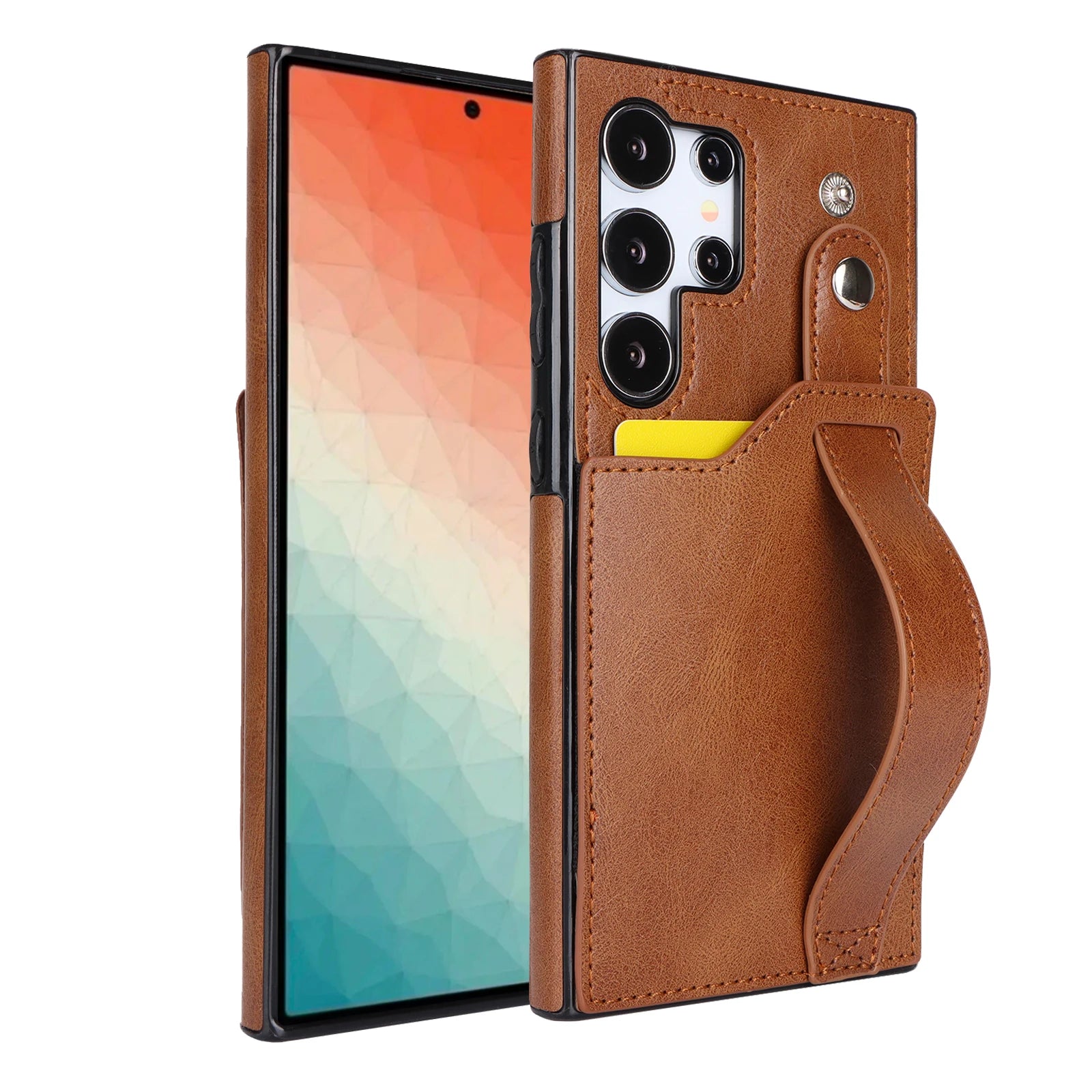 Leather Card Holder Case with Stand For Samsung Galaxy A Series - Premium Mobile Phone Cases from Dressmycell.com - Just $17! Shop now at Dressmycell.com