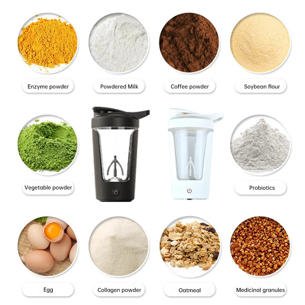 350ML Portable Automatic Protein Powder Mixing Cup - Premium Electronics from Dressmycell.com - Just $25! Shop now at Dressmycell.com