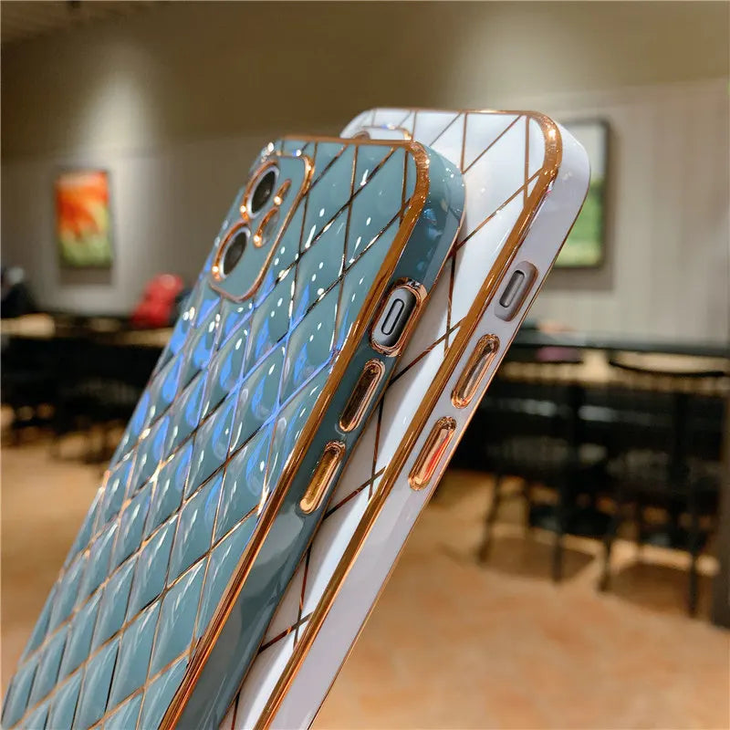 Luxury Rhinestone Electroplated Case For iPhone - Premium Mobile Phone Cases from Dressmycell.com - Just $16! Shop now at Dressmycell.com