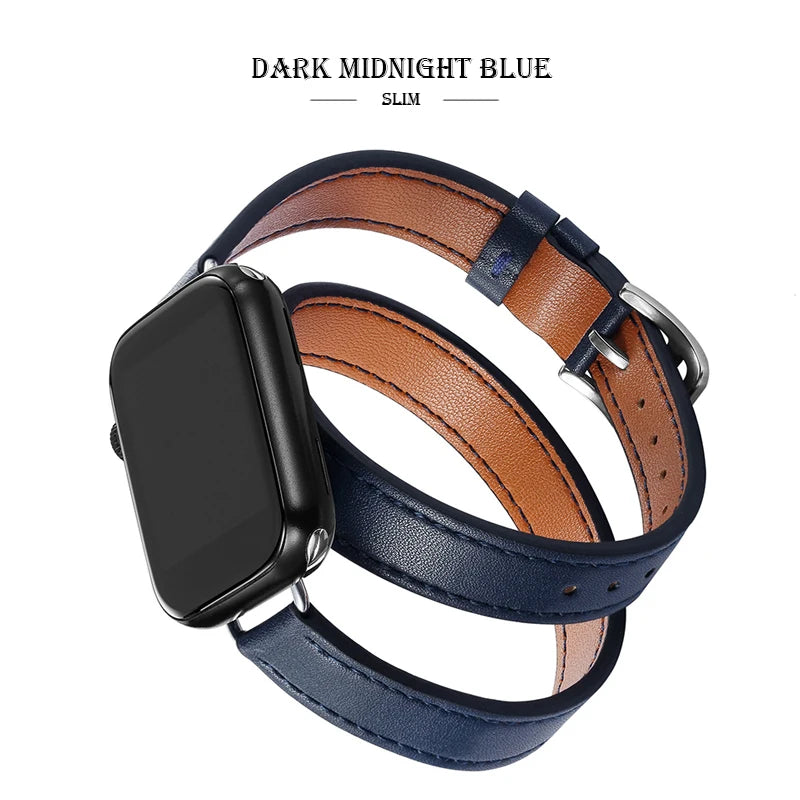 Leather Strap Band Replacement for Apple Watch - Premium Apple Watch Accessories from Dressmycell.com - Just $16! Shop now at Dressmycell.com