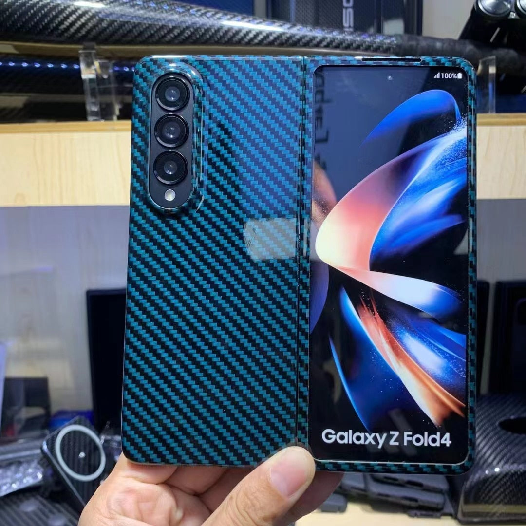YTF-Carbon Fiber Case For Samsung Galaxy Z Fold - Premium Mobile Phone Cases from Dressmycell.com - Just $44.00! Shop now at Dressmycell.com