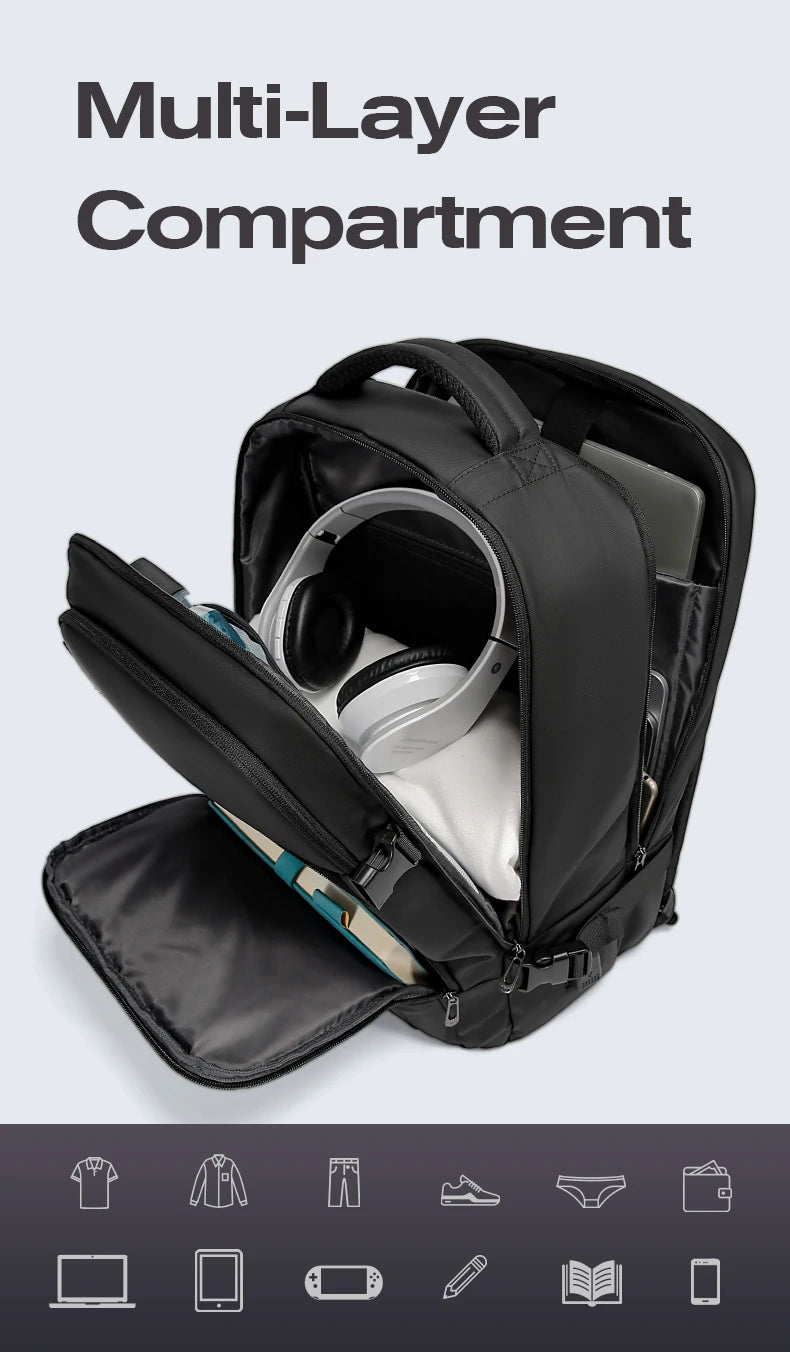 BANGE Capacity USB Charging Backpack - Premium Laptop Bags from Dressmycell.com - Just $70! Shop now at Dressmycell.com