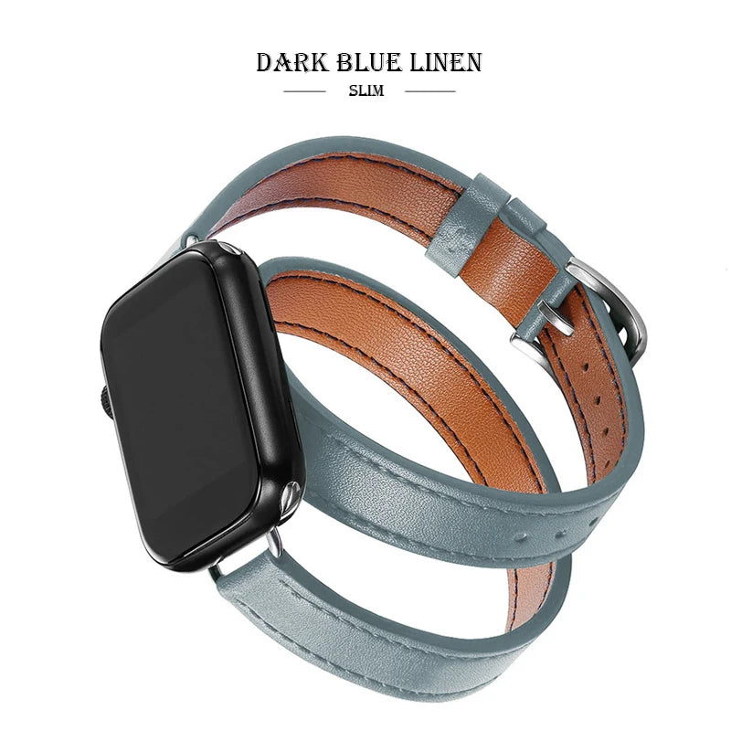 Leather Strap Band Replacement for Apple Watch - Premium Apple Watch Accessories from Dressmycell.com - Just $16! Shop now at Dressmycell.com