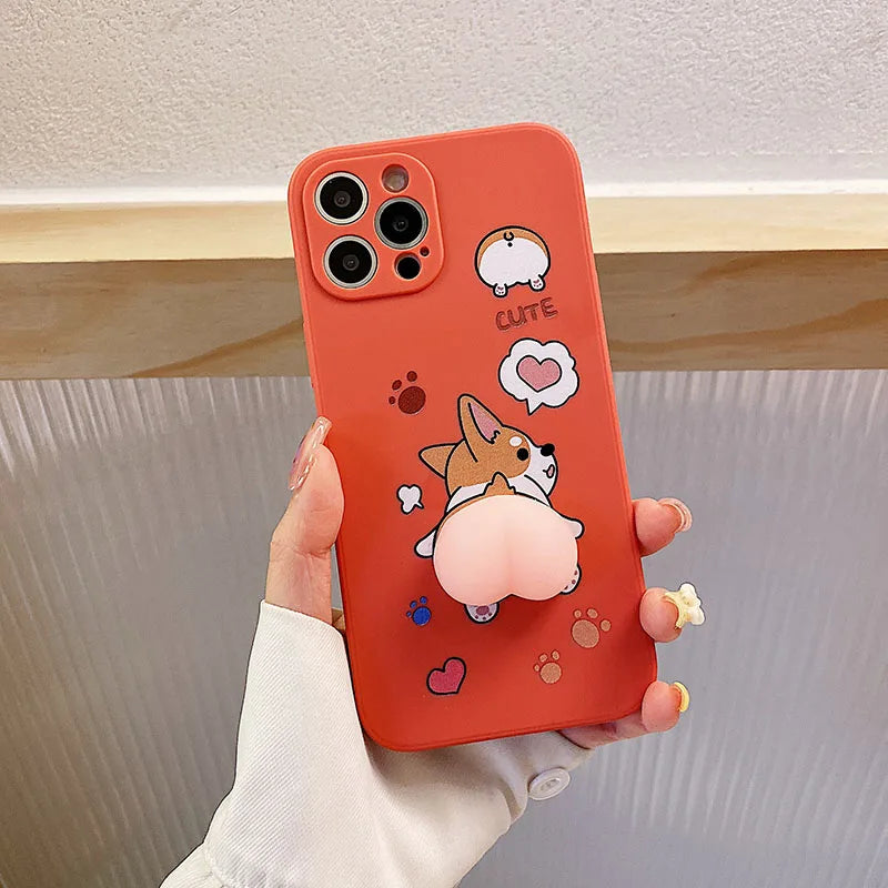 Cute Squishy Butt Case For Samsung Galaxy A Series - Premium Mobile Phone Cases from Dressmycell.com - Just $16! Shop now at Dressmycell.com