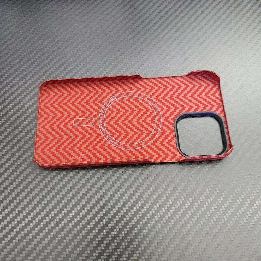 Pure Carbon Fiber MagSafe Ultra-thin Case for iPhone - Premium Mobile Phone Cases from Dressmycell.com - Just $0! Shop now at Dressmycell.com