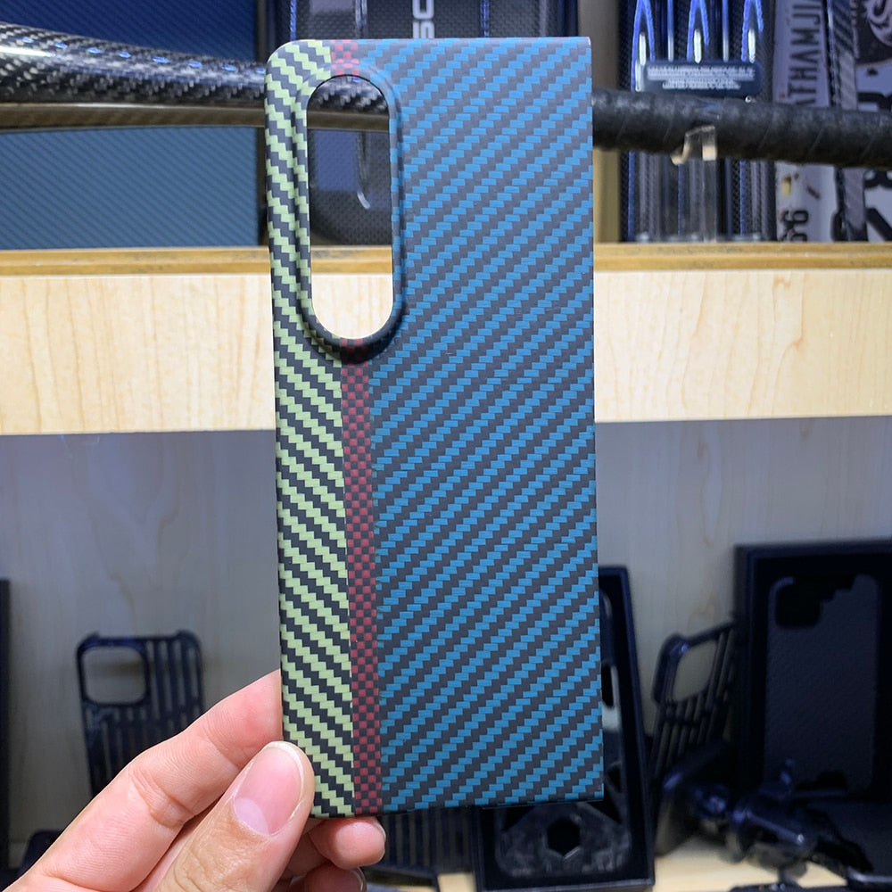 Real Carbon Fiber Case For Samsung Galaxy Z Fold - Premium Mobile Phone Cases from Dressmycell.com - Just $50! Shop now at Dressmycell.com