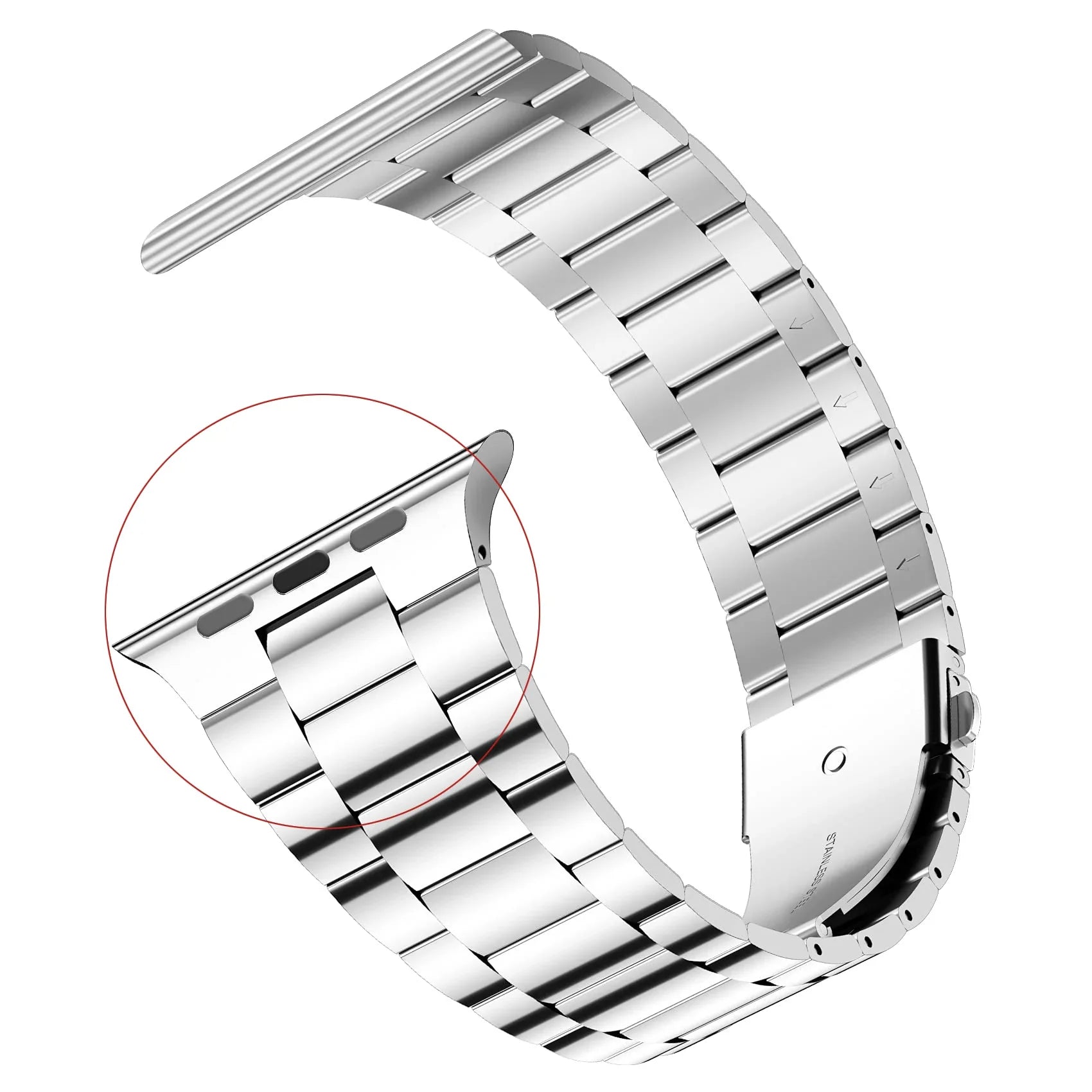 Stainless Steel Strap For Apple Watch - Premium Apple Watch Accessories from Dressmycell.com - Just $19! Shop now at Dressmycell.com