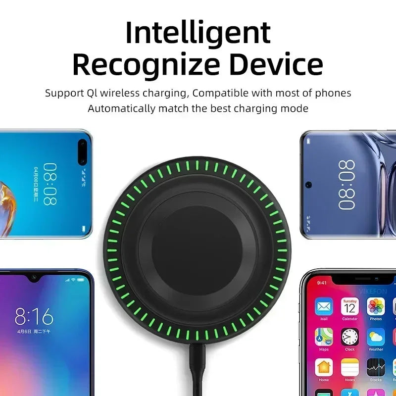 30W Fast Wireless Charging Pad - Premium Chargers & Powerbanks from Dressmycell.com - Just $15! Shop now at Dressmycell.com