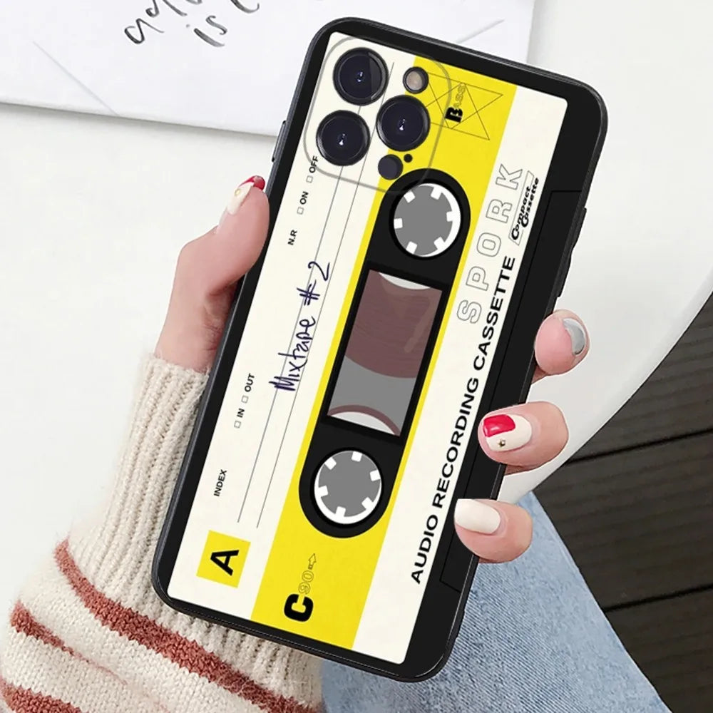 Vintage Cassette Tape Phone Case For iPhone - Premium Mobile Phone Cases from Dressmycell.com - Just $14! Shop now at Dressmycell.com